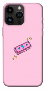 Чохол Simple pink money для iPhone 14 Pro Max