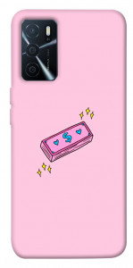 Чохол Simple pink money для Oppo A16s