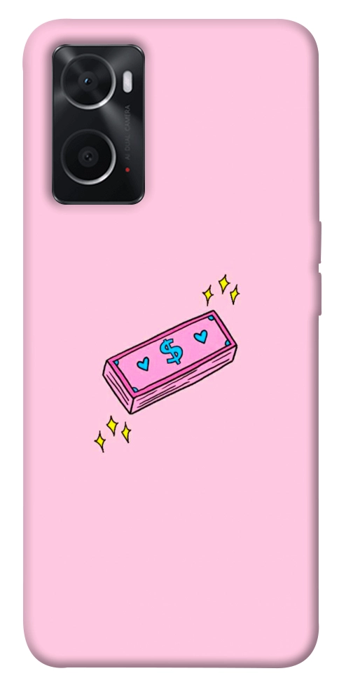 Чехол Simple pink money для Oppo A76 4G