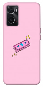 Чохол Simple pink money для Oppo A76 4G