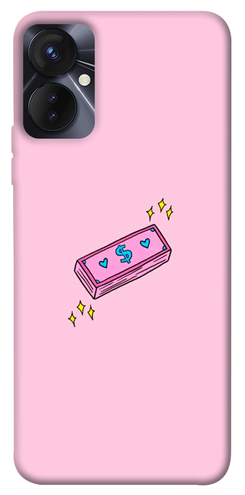 Чехол Simple pink money для TECNO Spark 9 Pro