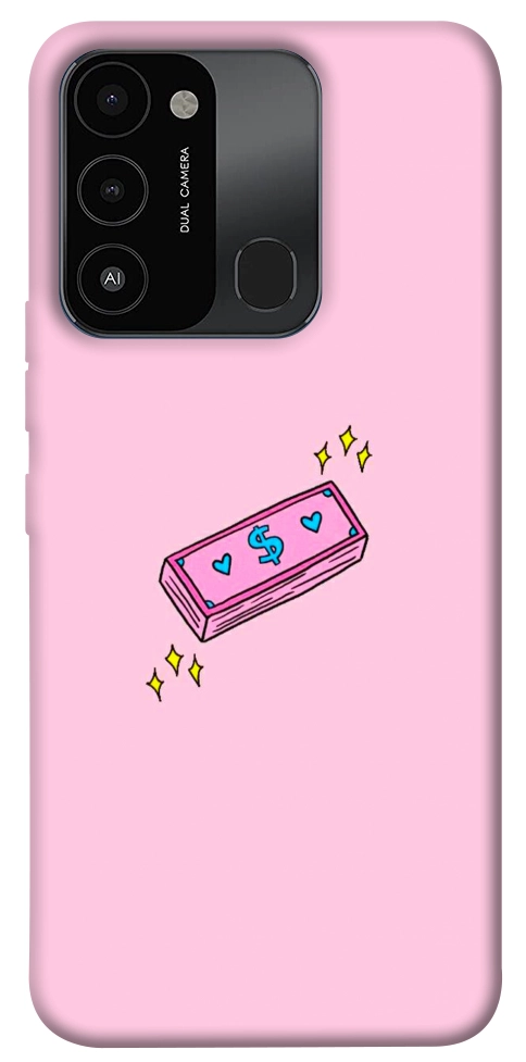 Чехол Simple pink money для TECNO Spark 8C