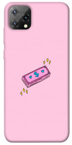 Чехол Simple pink money для Blackview A55