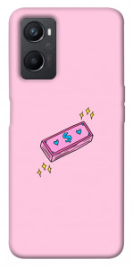 Чехол Simple pink money для Oppo A96