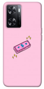 Чехол Simple pink money для Oppo A57s