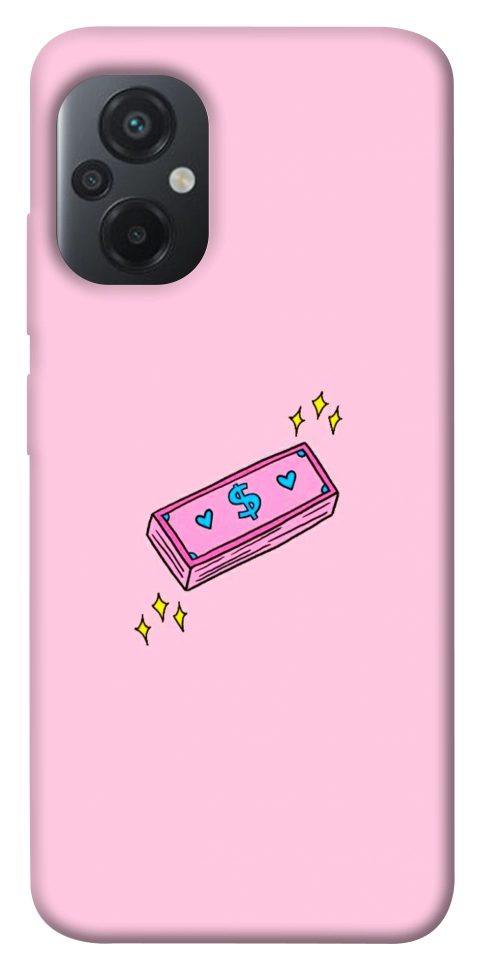 Чехол Simple pink money для Xiaomi Poco M5