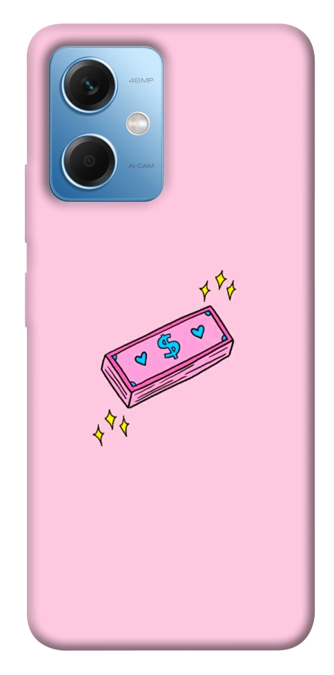 Чехол Simple pink money для Xiaomi Redmi Note 12 5G