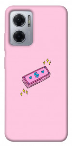 Чехол Simple pink money для Xiaomi Redmi Note 11E