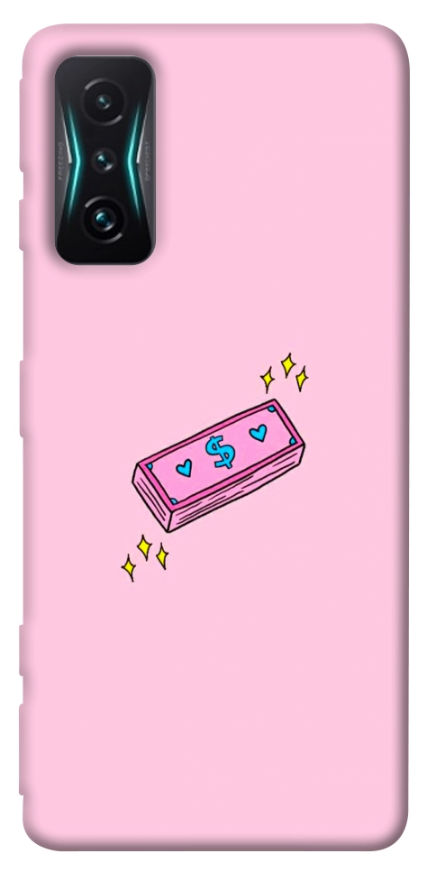 Чехол Simple pink money для Xiaomi Redmi K50 Gaming