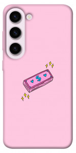 Чехол Simple pink money для Galaxy S23+