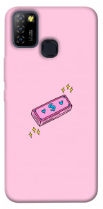 Чехол Simple pink money для Infinix Hot 10 Lite