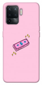 Чохол Simple pink money для Oppo Reno 5 Lite