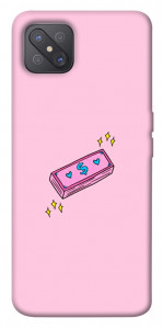 Чохол Simple pink money для Oppo A92s