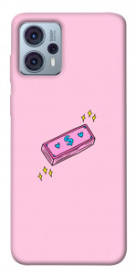 Чехол Simple pink money для Motorola Moto G23