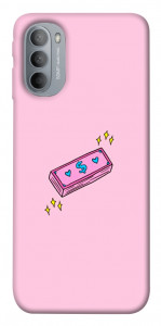 Чехол Simple pink money для Motorola Moto G31