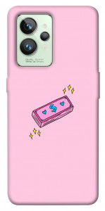 Чехол Simple pink money для Realme GT2