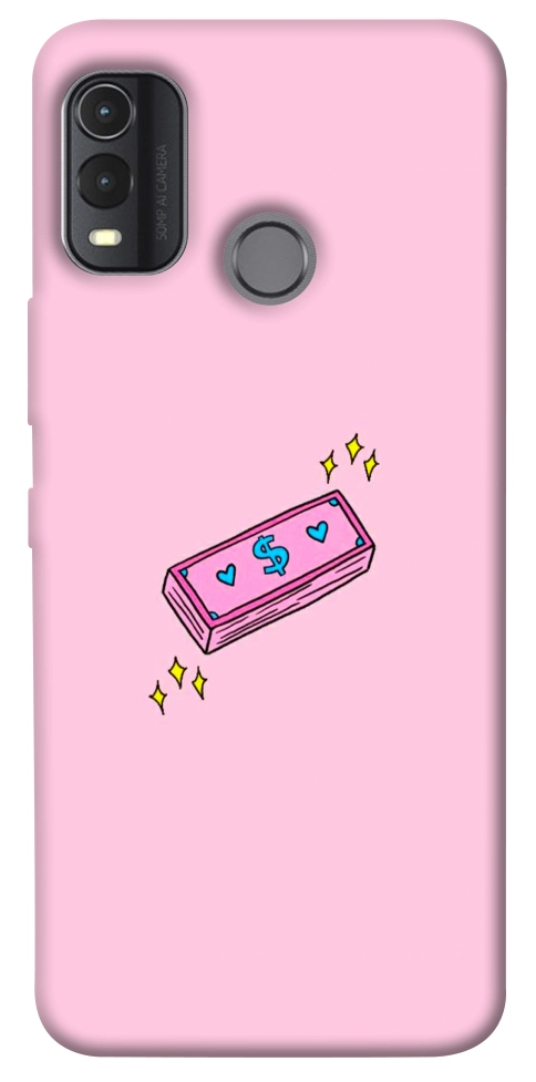 Чехол Simple pink money для Nokia G11 Plus