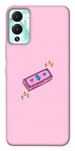 Чехол Simple pink money для Infinix Hot 12 Play