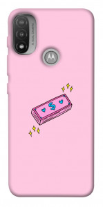 Чехол Simple pink money для Motorola Moto E20