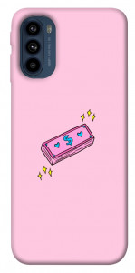 Чехол Simple pink money для Motorola Moto G41