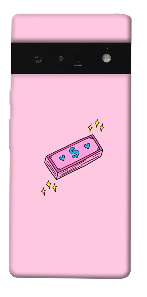 Чехол Simple pink money для Google Pixel 6 Pro