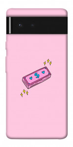 Чехол Simple pink money для Google Pixel 6