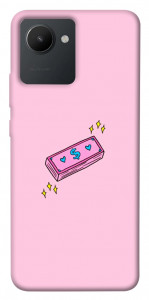Чехол Simple pink money для Realme C30s
