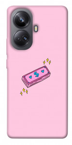 Чехол Simple pink money для Realme 10 Pro+