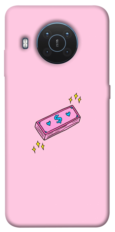 Чехол Simple pink money для Nokia X20