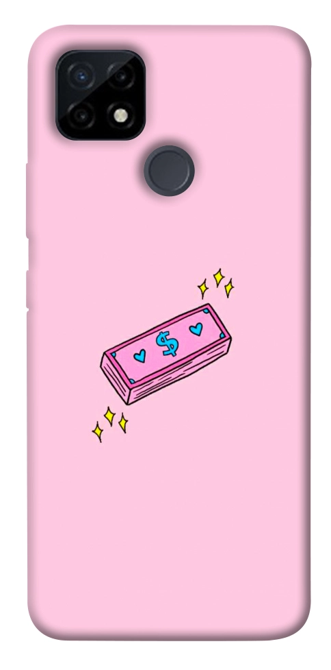 Чехол Simple pink money для Realme C12