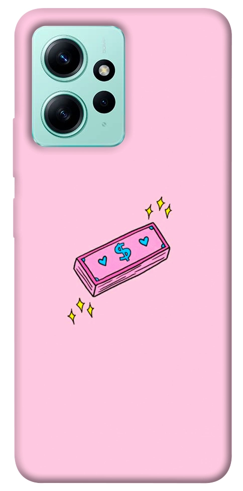 Чехол Simple pink money для Xiaomi Redmi Note 12 4G