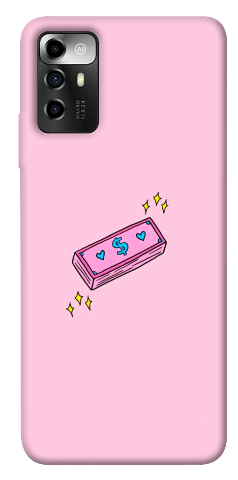 Чехол Simple pink money для ZTE Blade A72