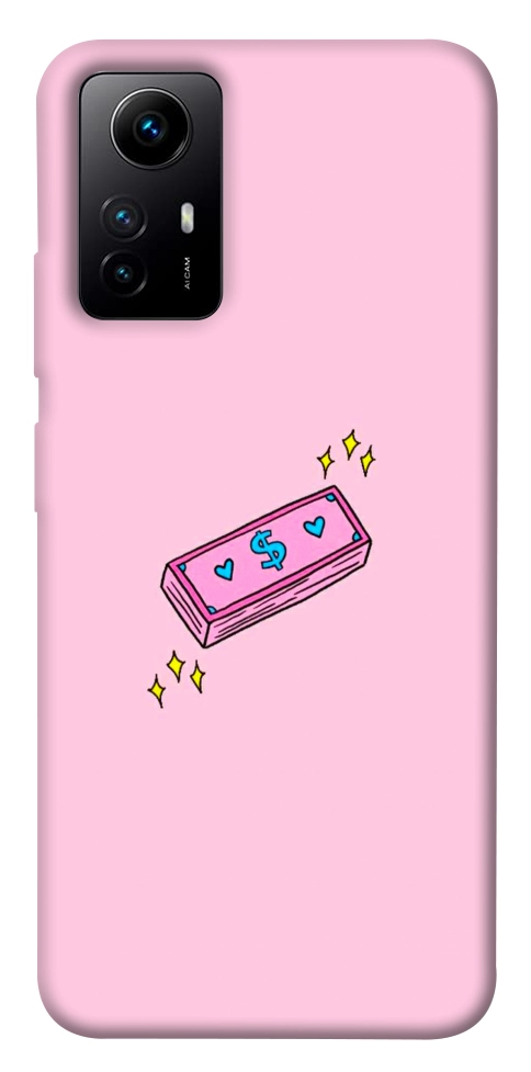 Чехол Simple pink money для Xiaomi Redmi Note 12S