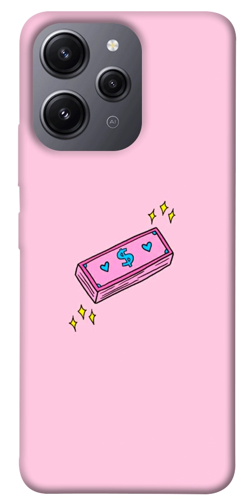 Чехол Simple pink money для Xiaomi Redmi 12