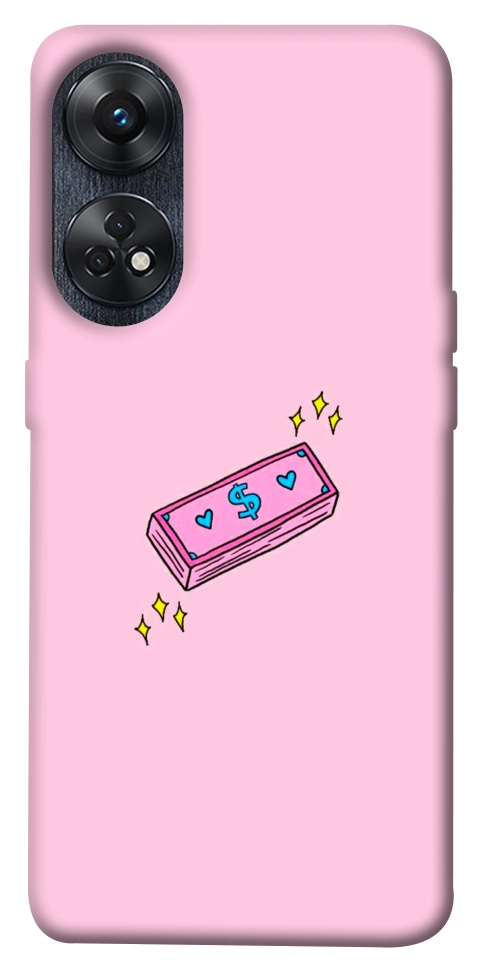 Чохол Simple pink money для Oppo Reno 8 T 4G