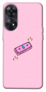 Чохол Simple pink money для Oppo Reno 8 T 4G