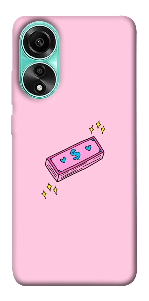 Чохол Simple pink money для Oppo A78 4G