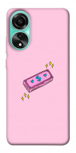 Чехол Simple pink money для Oppo A78 4G