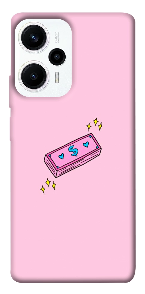 Чехол Simple pink money для Xiaomi Poco F5