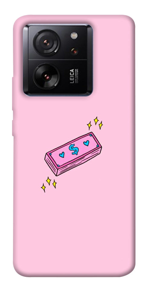 Чехол Simple pink money для Xiaomi 13T