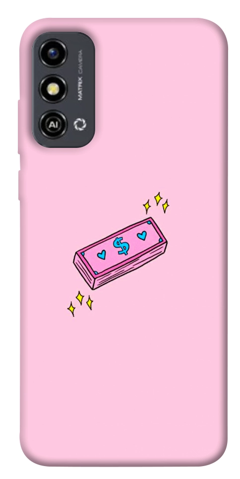 Чохол Simple pink money для ZTE Blade A53