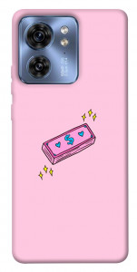Чехол Simple pink money для Motorola Edge 40