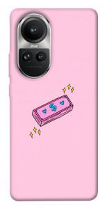 Чехол Simple pink money для Oppo Reno10