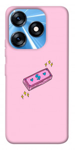 Чохол Simple pink money для TECNO Spark 10