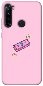 Чехол Simple pink money для Xiaomi Redmi Note 8 2021