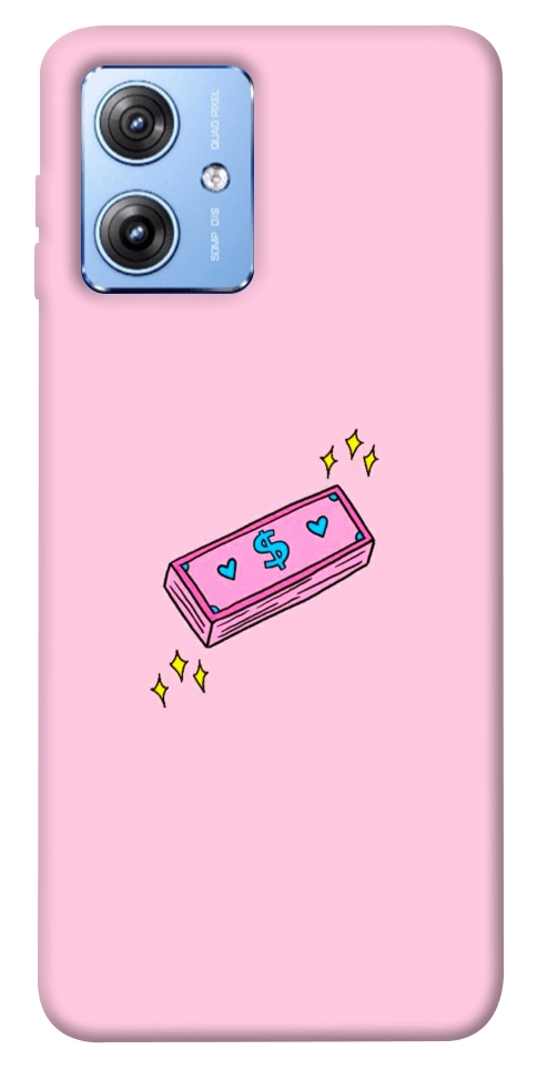 Чохол Simple pink money для Motorola Moto G84