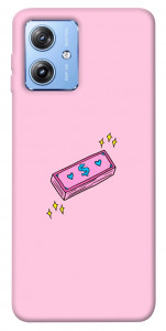 Чохол Simple pink money для Motorola Moto G84