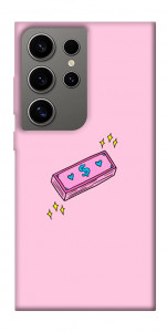 Чехол Simple pink money для Galaxy S24 Ultra