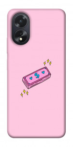 Чехол Simple pink money для Oppo A38