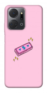 Чехол Simple pink money для Huawei Honor X7a